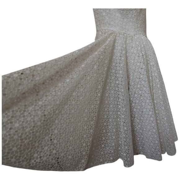 Giambattista Valli RESORT 2014 Off White Cotton Silk Blend Mini Dress Size XS - Picture 6 of 16